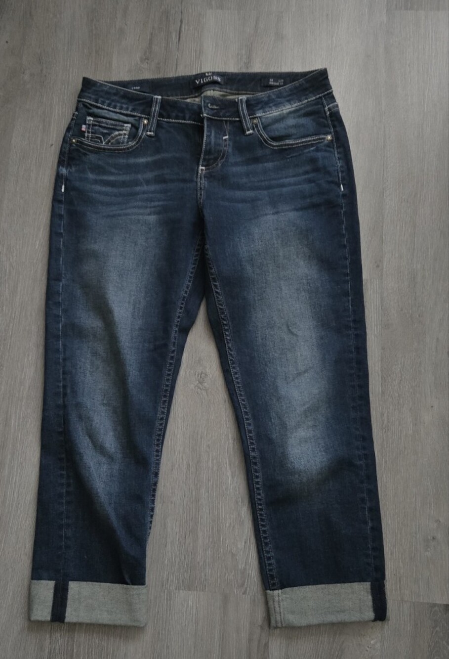 Vigoss Slim Straight Dark Indigo Jeans